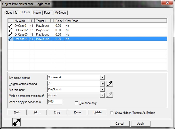 logic_case outputs
