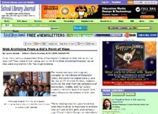 Web archiving from a kid's point of view