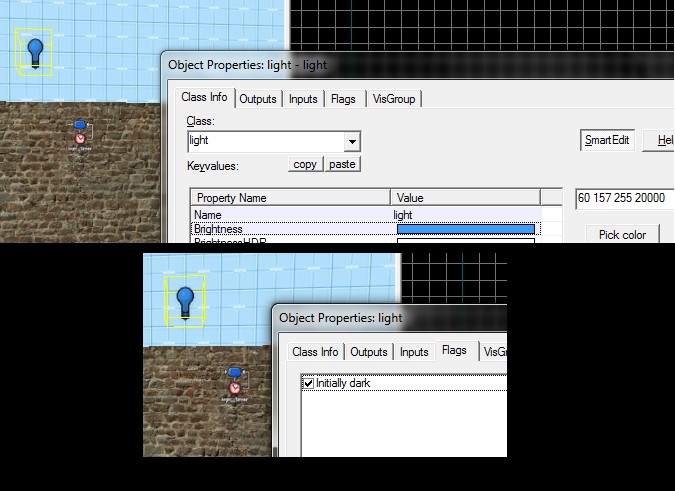 Setting the light entity