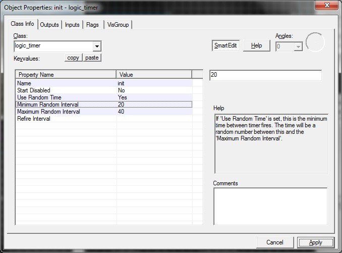 init logic_timer intervals