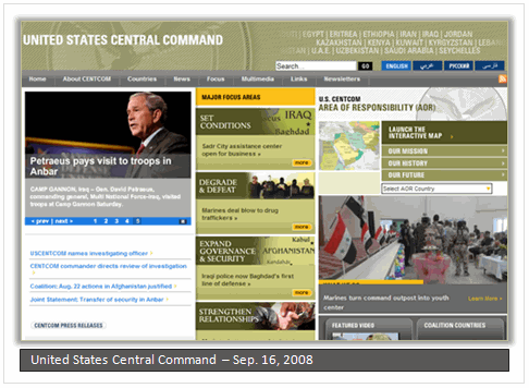 United States Central Command - Sep. 16, 2008