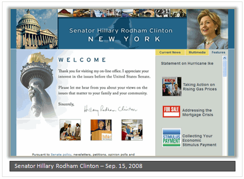 Senator Hillary Rodham Clinton - Sep. 15, 2008