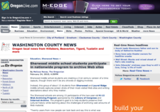 Sherwood middle school students participate in nationwide program to archive Web sites Sherwood middle school students participate in nationwide program to archive Web sites