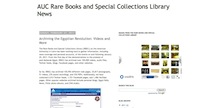 AUC Rare Books and Special Collections Library News AUC Rare Books and Special Collections Library News