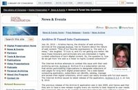 Archive-It Tuned Into Customers Archive-It Tuned Into Customers